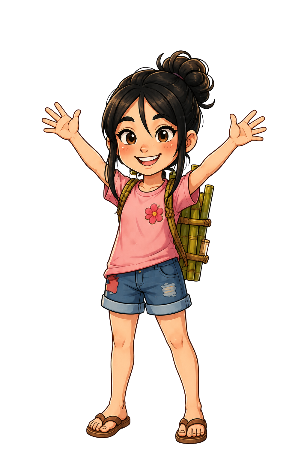 Kikay waving hello